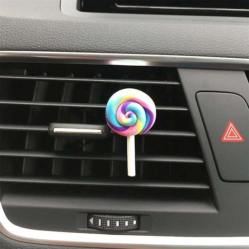 1Pc Car Air Outlet Perfume Clip Lollipop Car Perfume Clip Cute Car Solid Decorations for Girls Car O
