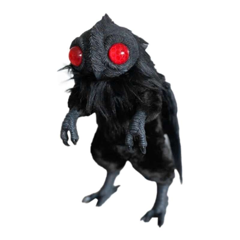 1Pc Cute Resin Plush Mothman Baby Statue,Poseable Art Ornament Perfect for Party Decoration