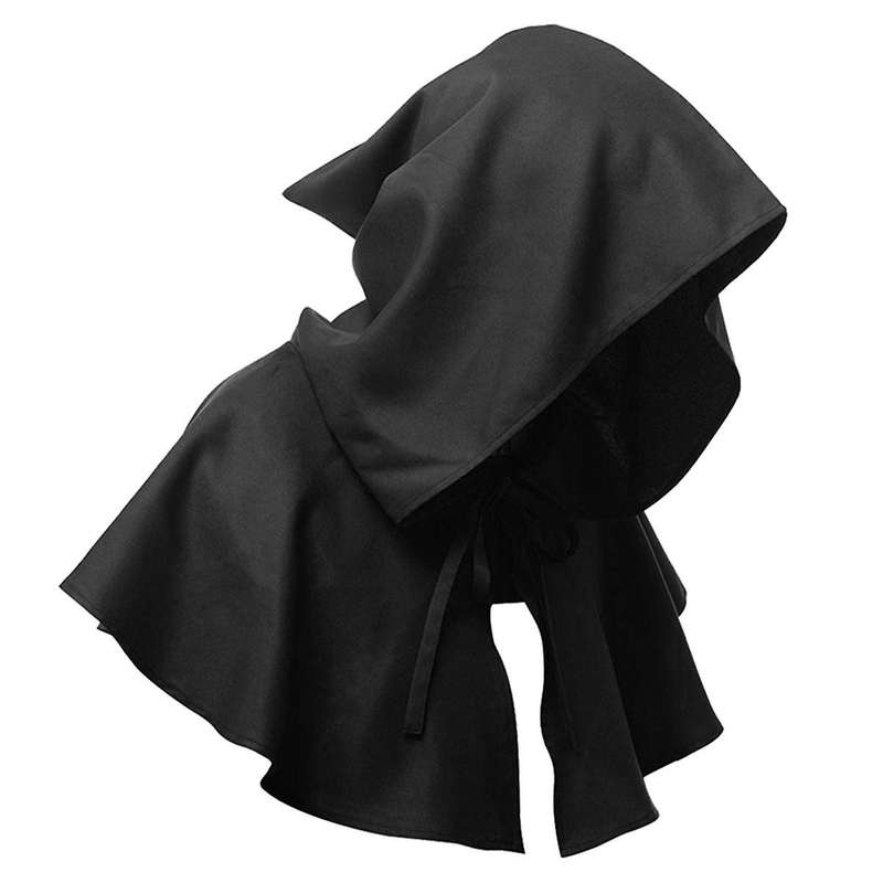 1pc Death Cloak Hooded Cape Hat Cowl Hood Scarf Neck Costume Cape Hat for Halloween Party