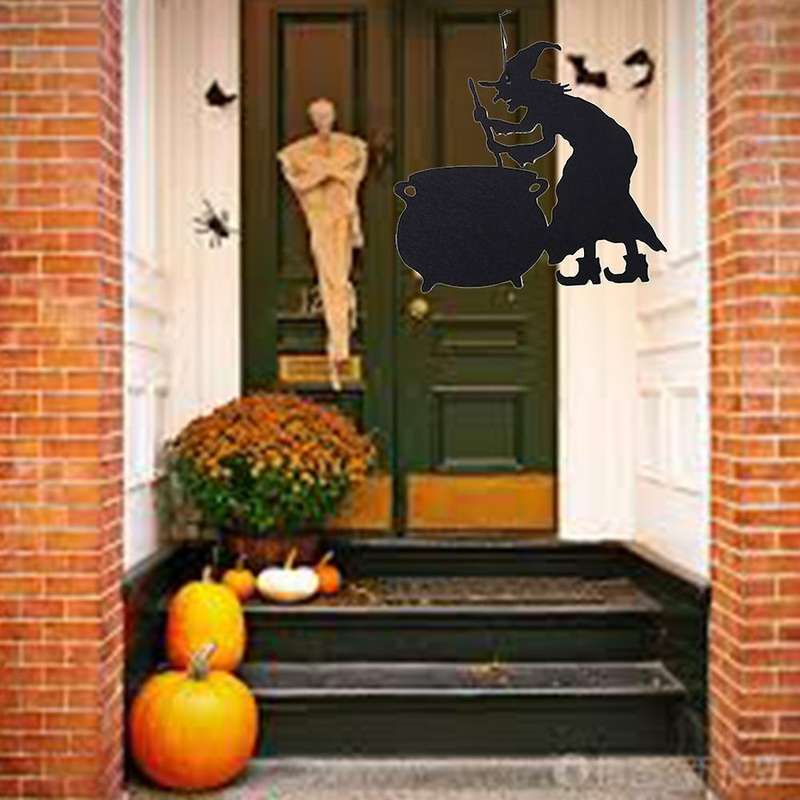1Pc Halloween Witch Listing Pumpkin Ornaments Ghost Party Supplies Halloween Door Wall Decoration