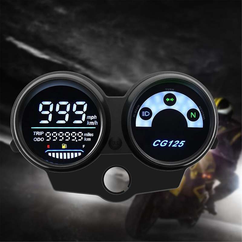 1PC Motorcycle LED Digital Dashboard Durable Parts Tachometer Speedometer Gauge for CG125