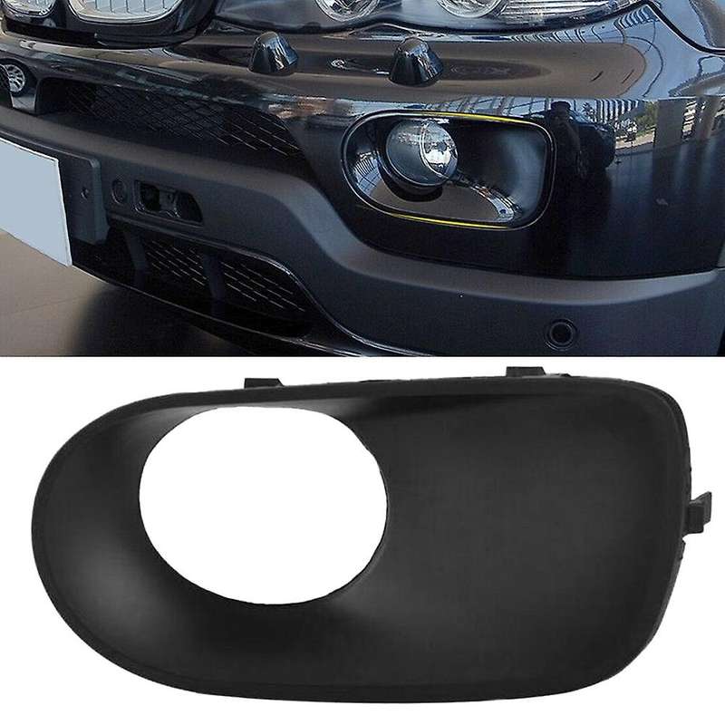 1Pc Left Front Bumper Cover Fog Light Trim Bezel Grill for X5 E53 2003-2006 51117129299