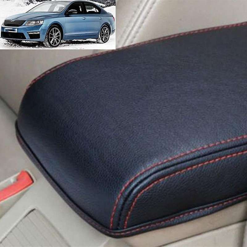 1Pc PU Leather Car Accessories Armrest Box Protection Cover for 2015-2019 A7 Free of Dismantling