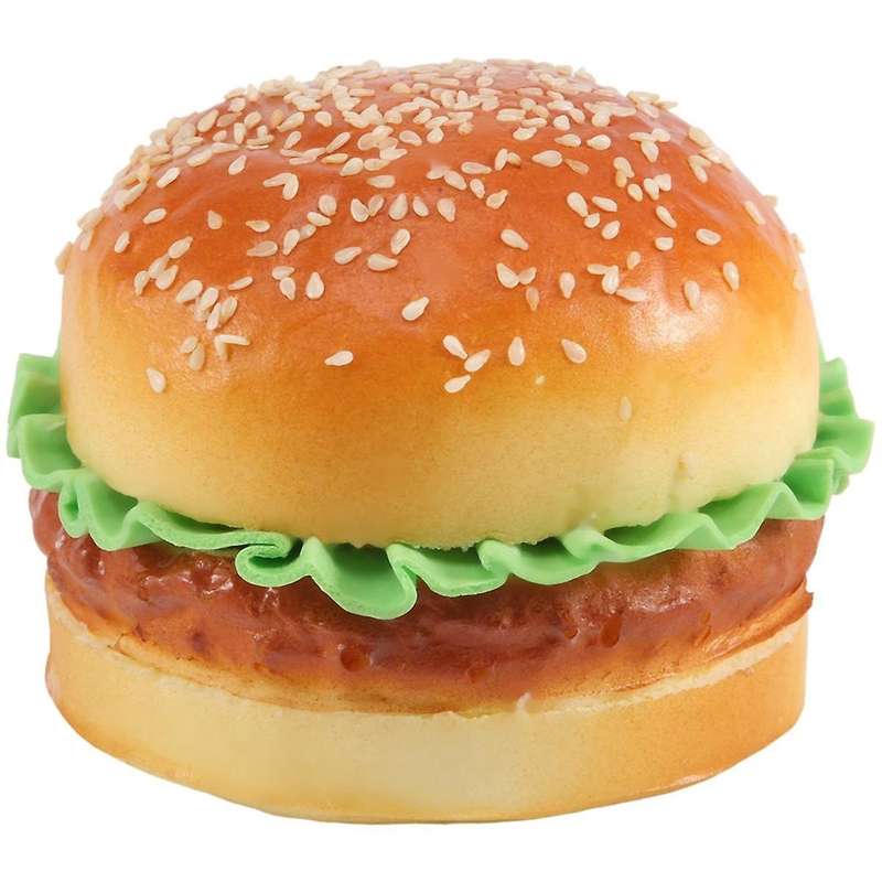 1pc Realistic Hamburger Lifelike Simulation hamburger Bakery Display Kids Food Bread Toy Home Decora