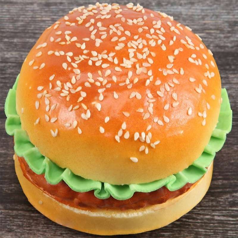 1pc Realistic Hamburger Lifelike Simulation hamburger Bakery Display Kids Food Bread Toy Home Decora