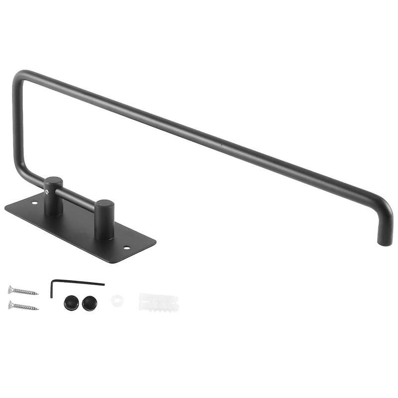 1pc Square Black Non-perforated Stainless Steel Kitchen Tissue Holder Cupboard Tissue Holder Kitchen