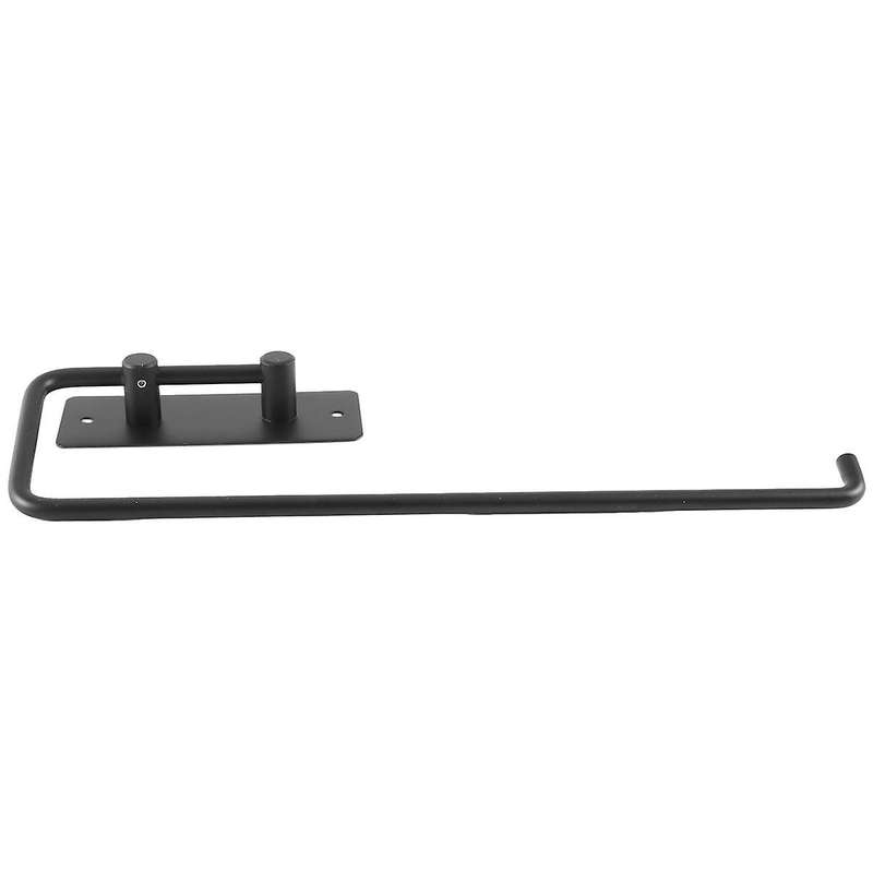 1pc Square Black Non-perforated Stainless Steel Kitchen Tissue Holder Cupboard Tissue Holder Kitchen
