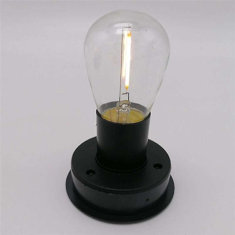 1pc Solar Led Tungsten Filament Bulb Lamp 2800k Night Lights(7cm)