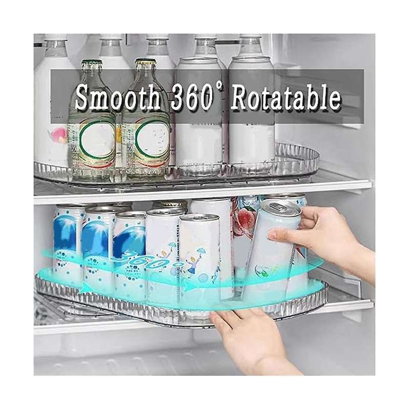 1pc Turntable Storage Rack Is Suitable for Refrigerators, Kitchens, Cabinets, Dining Tables and Refr