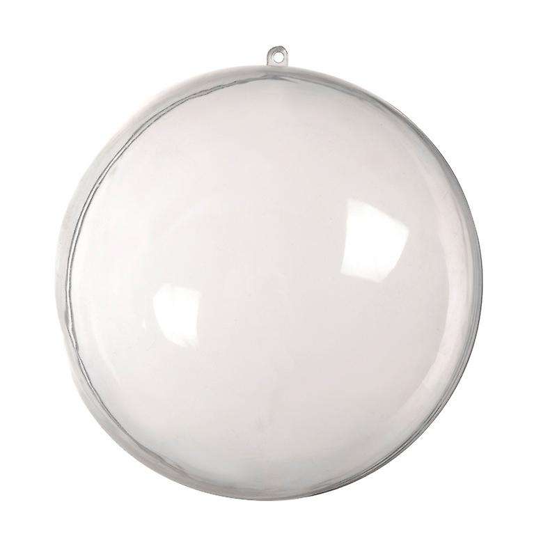 1Pc Wedding Christmas Tress Hanging Decorations Ball Transparent Open Plastic Clear Ornament Kids D