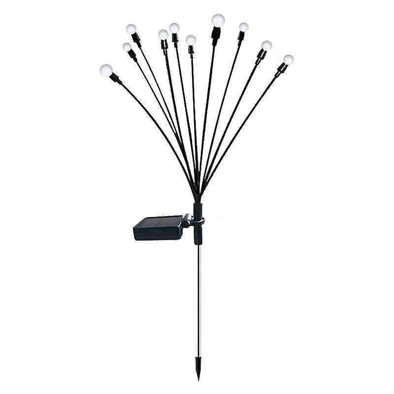 1pcs 10 Head Solar Powered Firefly Lights, 10 Led Outdoor Waterproof Solar Swaying Garden Lights