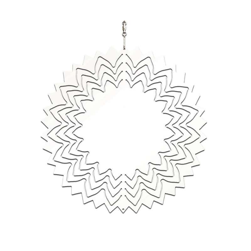 1pcs 10 Inch Sublimation Wind Spinner Blanks 3d Garden Wind Spinners Sublimation Blanks Double Side