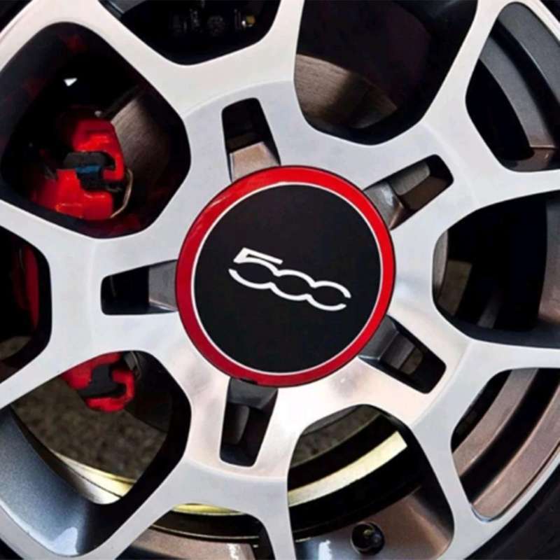 1Pcs 133mm Hubcap for Wheel Centre Hub Caps Emblem Sticker 68078419AC 68078421AC 51884863 Red