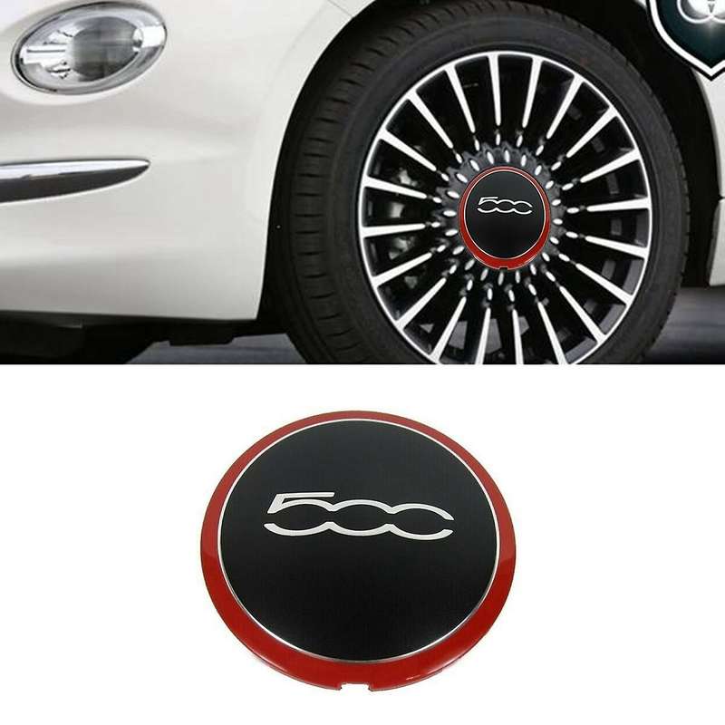 1Pcs 133mm Hubcap for Wheel Centre Hub Caps Emblem Sticker 68078419AC 68078421AC 51884863 Red