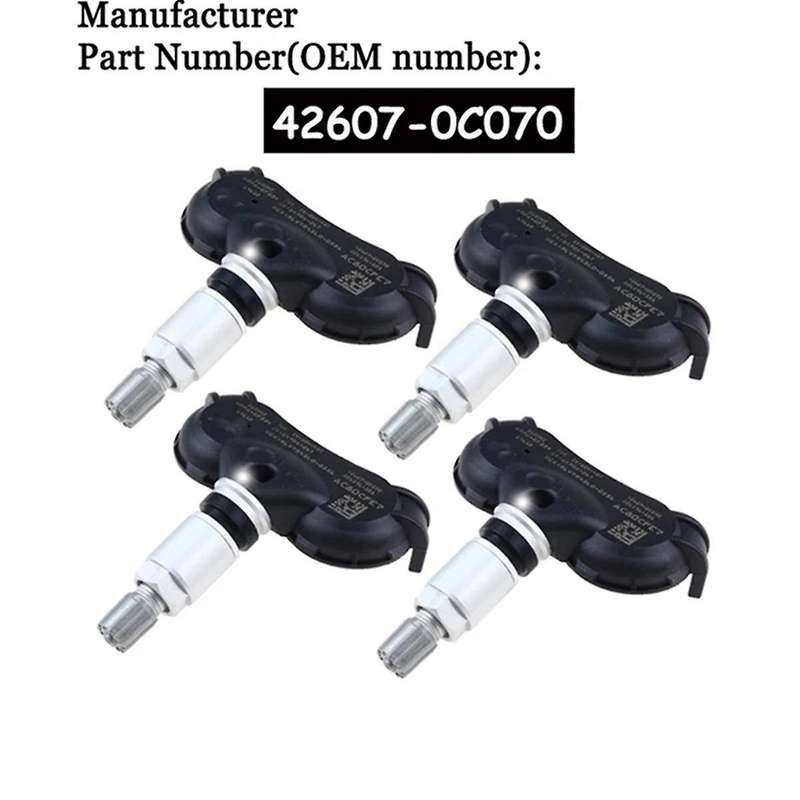 1pcs 315mhz Tpms Tire Pressure Sensor for Sequoie Sienna 42607-0c050 42607-08010 42607-0c030