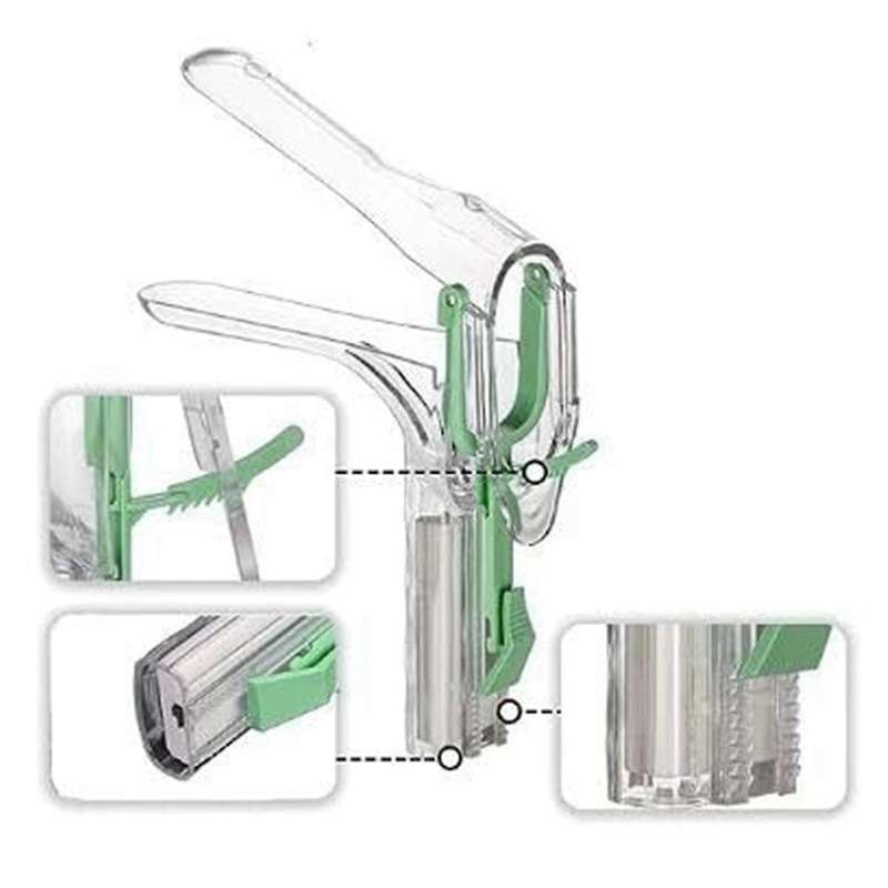 1pcs Adjustable Illuminated Mirror Clear Clip Professional Speculum Reusable