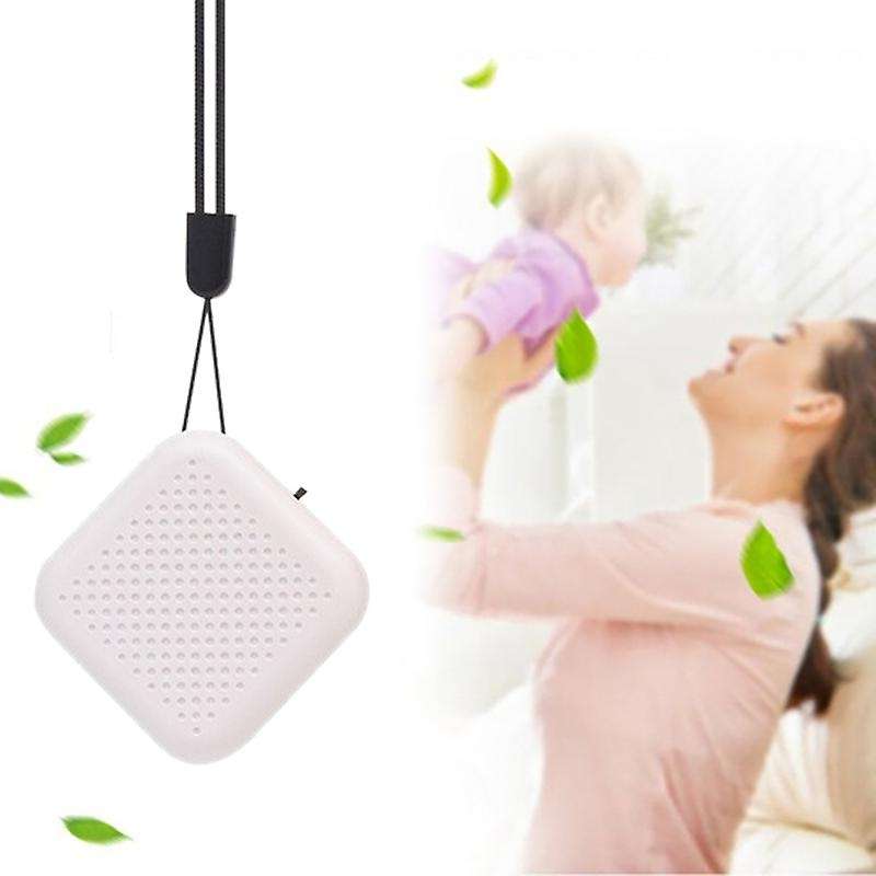 1Pcs Air Purifier Necklace, Wearable Travel Mini Negative Ion Generator, Rechargeable Ionizer for K