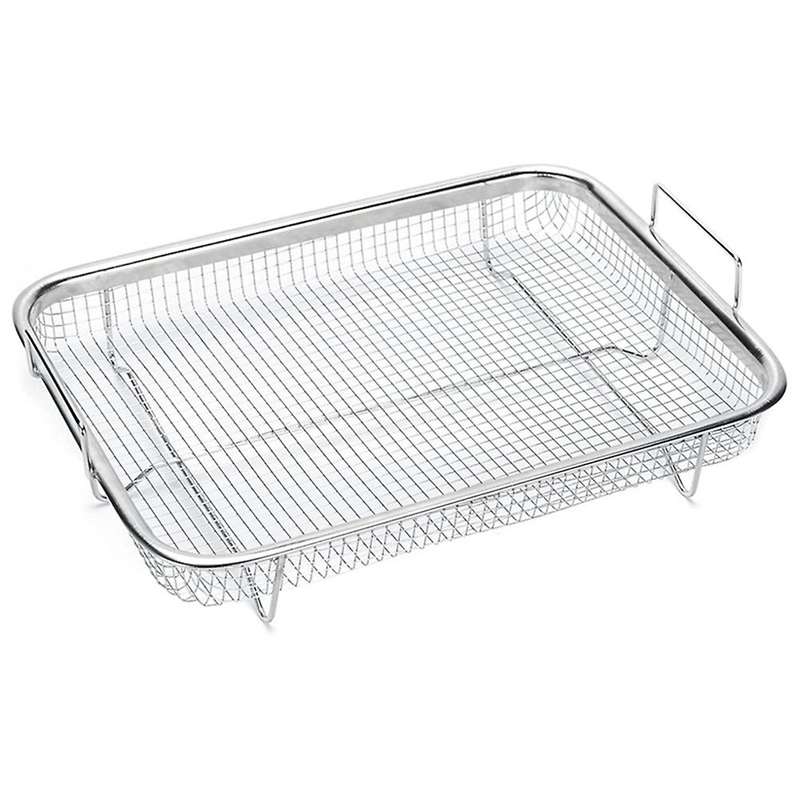 1Pcs Basket for , Stainless Steel Grill Basket, Non-Stick Mesh Basket, Tray Wire Rack Basket