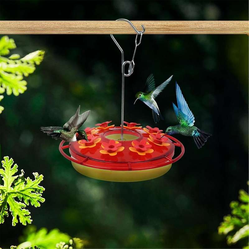 1Pcs Bird Feeder Hanging Red Hooked Bird Feeder Bird Feeder