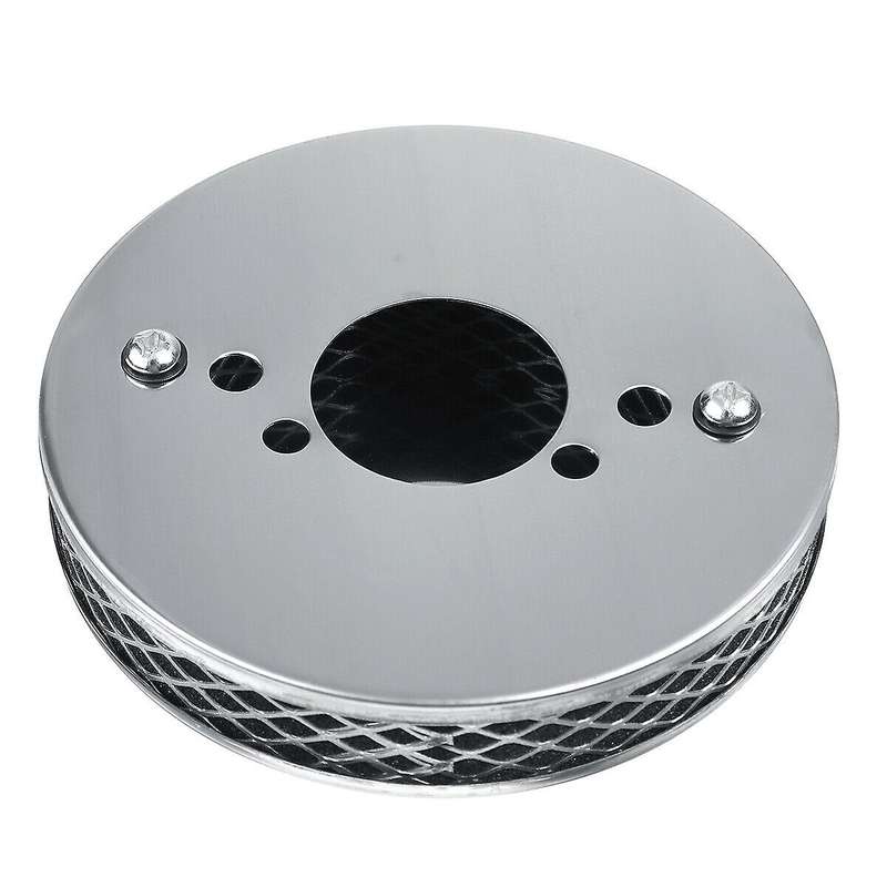 1pcs Car Chrome Pancake High Flow Filter for All 1 Inch Su Hs4 Carburettors 14x3cm
