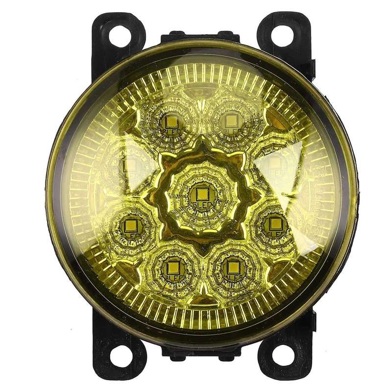 1PCS Car Fog Lamps Lighting LED Lights Compatible Compatibled(Yellow Light)