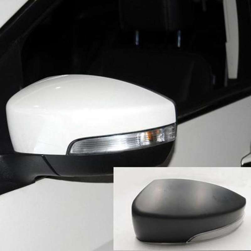 1Pcs Car Rear View Mirror Cover with Turn Signal Light for Escape Kuga Ecosport 2013-2019 without Bu
