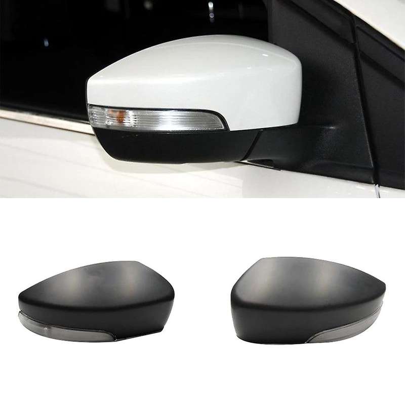 1Pcs Car Rear View Mirror Cover with Turn Signal Light for Escape Kuga Ecosport 2013-2019 without Bu