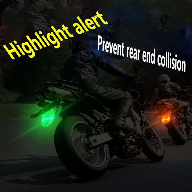 1Pcs Car Solar Warning Light Rear-End Collision Prevention Flashing Light LED Truck Parking Light