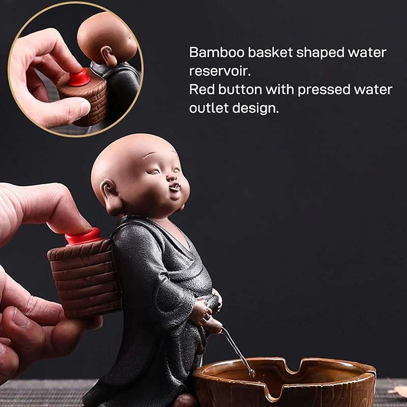 1Pcs Cermic Ashtray Cute Little Personality Funny Office Essential Home Furnishing Crafts Decor,Bron
