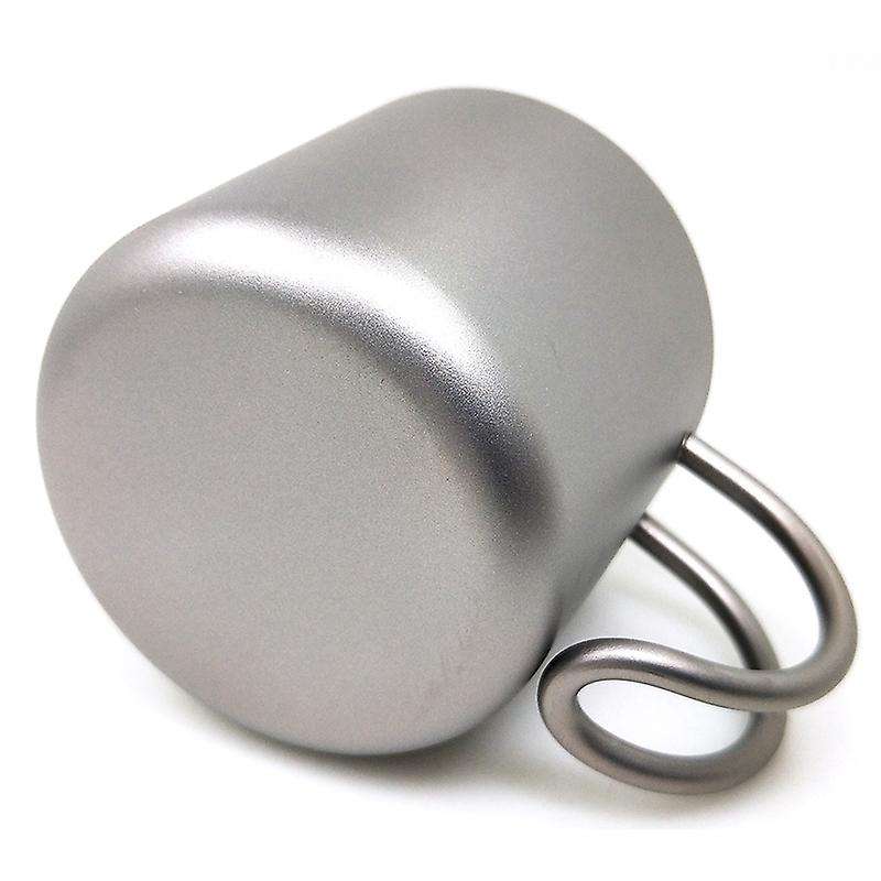 1Pcs Coffee Cup Reusable Coffee Cup Travel Coffee Cup Titanium Coffee Cup Double Coffee Cup