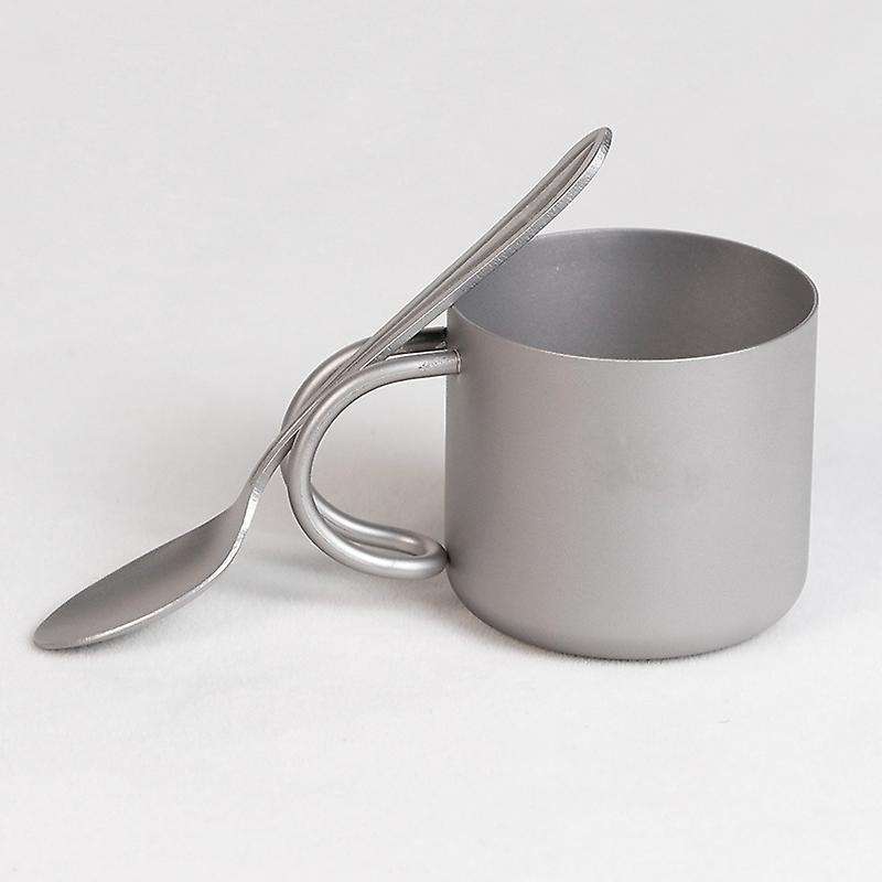 1Pcs Coffee Cup Reusable Coffee Cup Travel Coffee Cup Titanium Coffee Cup Double Coffee Cup