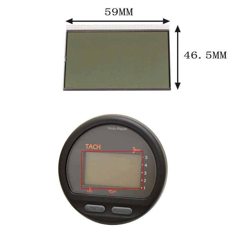 1Pcs Digital Multifunction TACH Meter Tachometer/Speedometer/Fuel Management LCD Display for