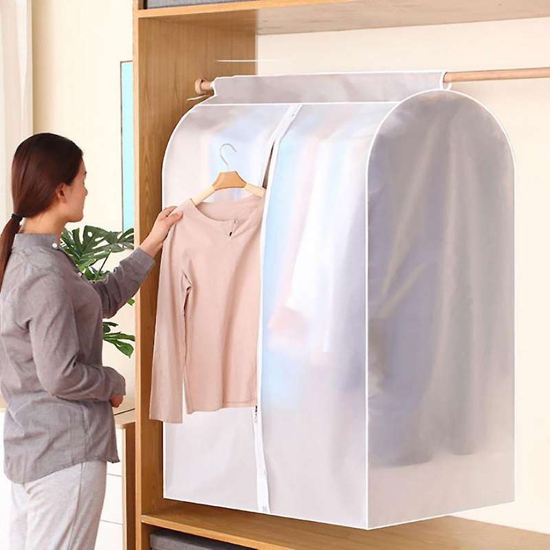1pcs Dust Cover Clothes Hanging Bag Enclosed Clothes Rack Floor Hanger Cover Wardrobe Storage Cover