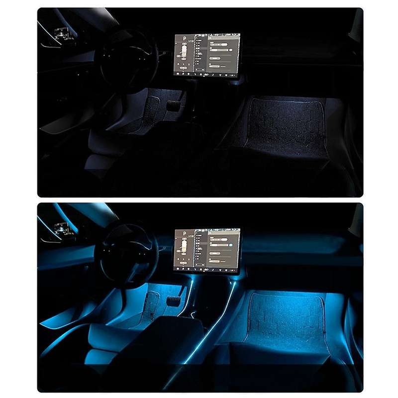 1PCS for Model 3 Y Atmosphere Light Lamp Interior Neon Lights RGB Led Strip Lights with App Controll
