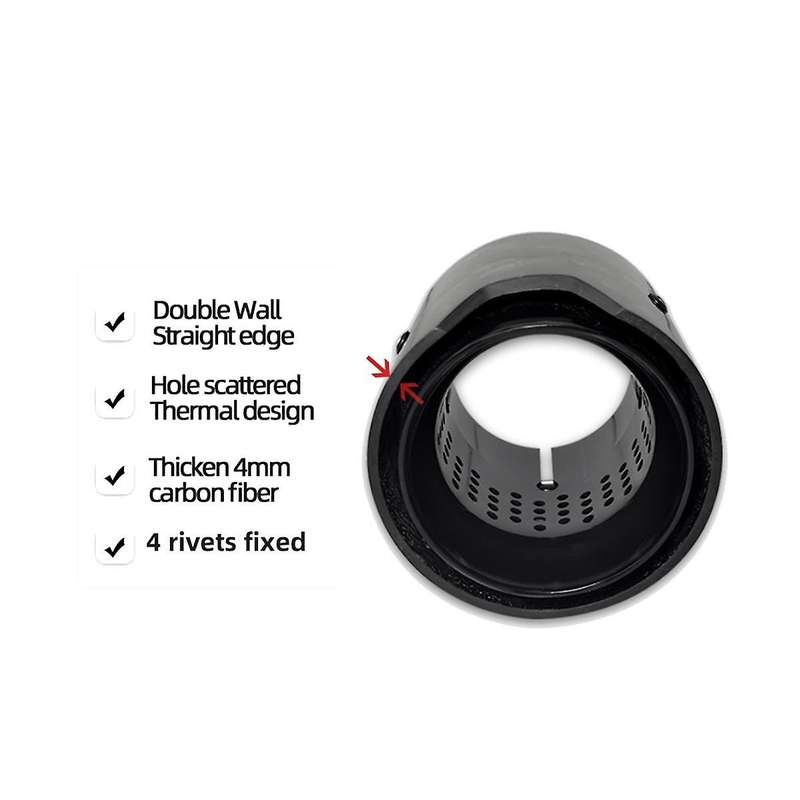 1pcs Glossy Carbon Fiber Exhaust Tip Auspuffspitze for M2 M3 M135i M235i M140i M240i Silver Glossy