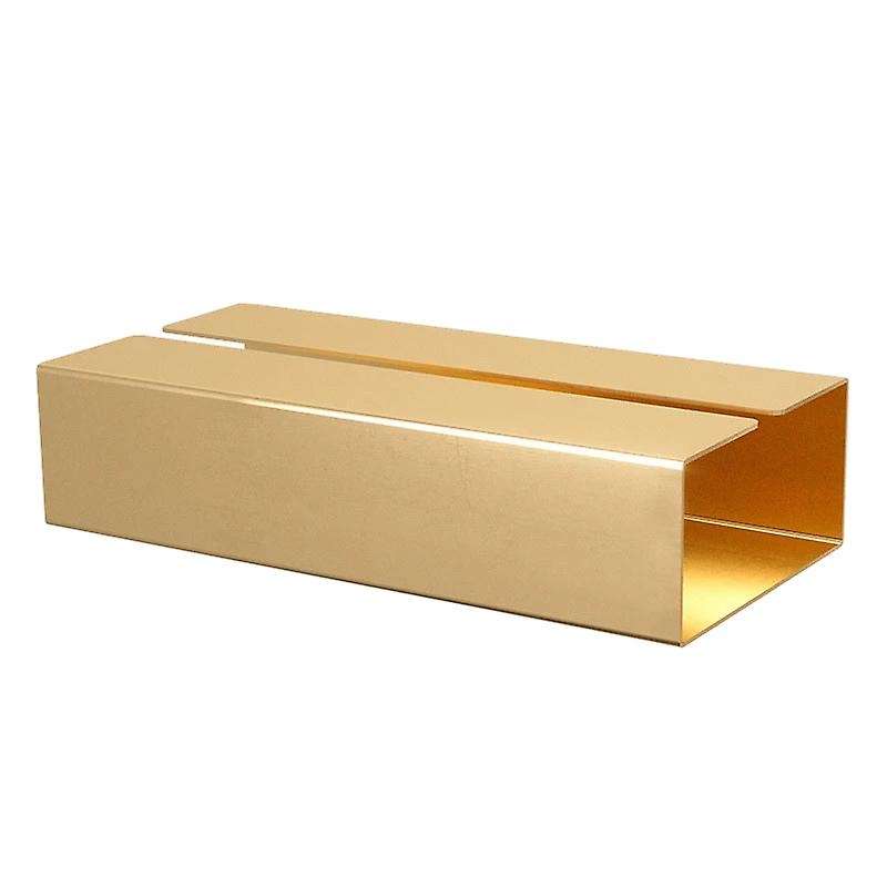 1Pcs Gold Tissue Box Cover Simple Metal Paper Towel Boxes Dining Table Napkin Holder Room Desktop