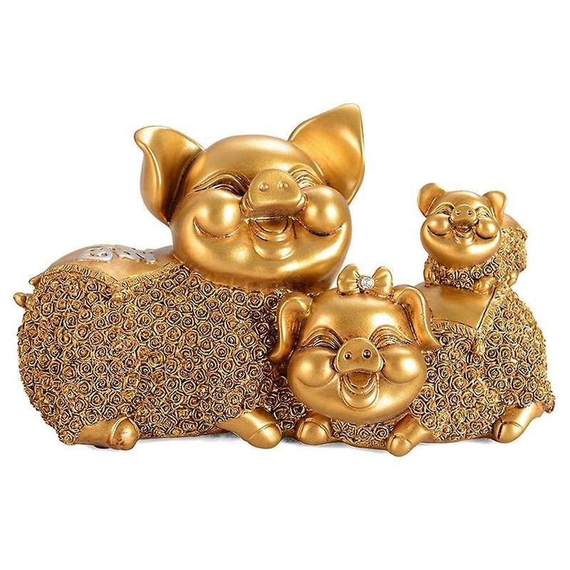 1Pcs Happy Pig Ornaments, Home Accessories, Housewarming Gifts, Wedding Ornaments, Wine Cabinet Part