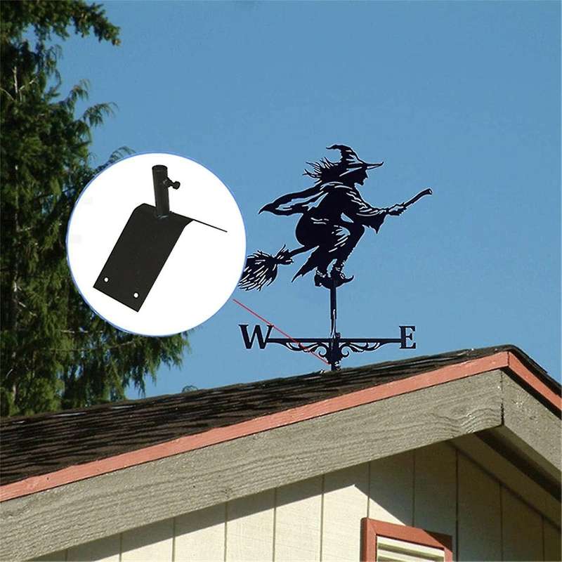 1pcs Heavy-duty Weathervane Roof Bracket Weathervane Mounting Plate Weather Station Roof Installer I