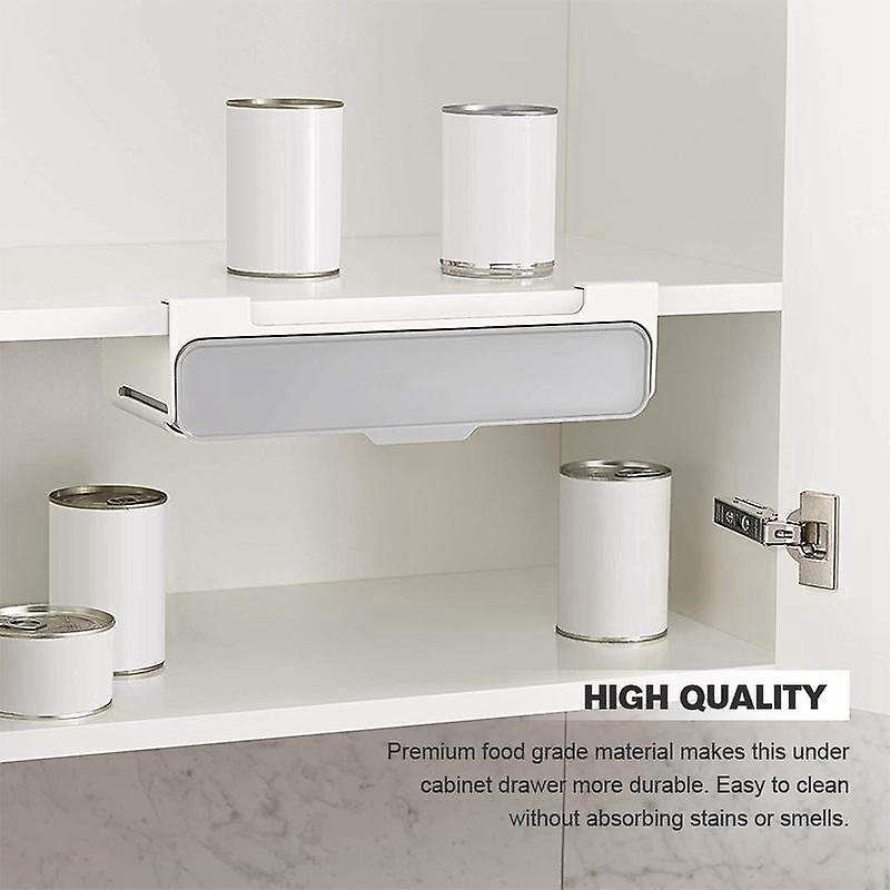 1Pcs Kitchen Storage Rack Spice Jars Spice Organizer Self-Adhesive Under Desk Drawer Hiddens Storage