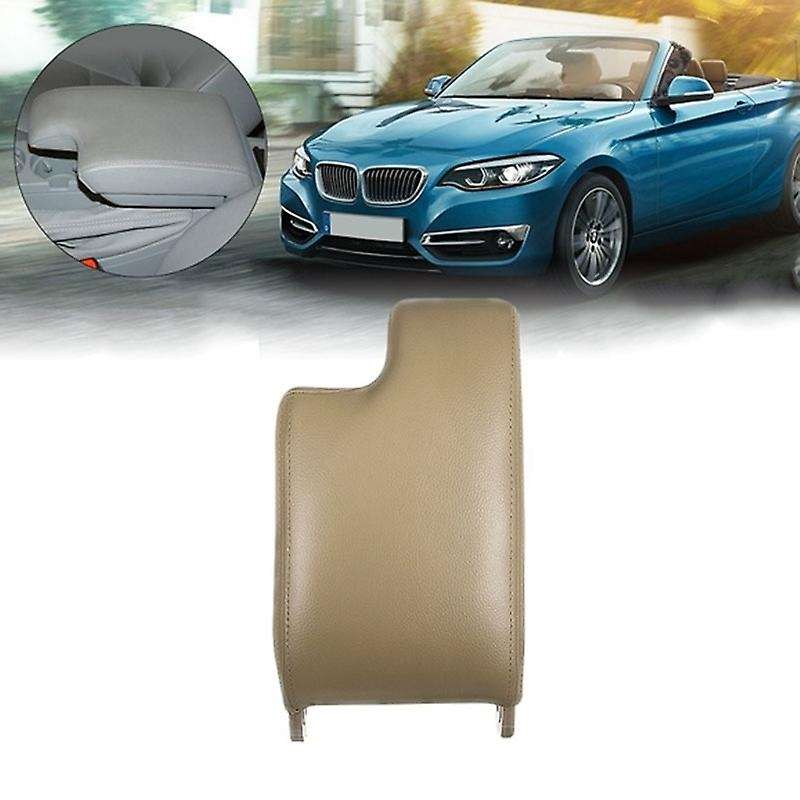 1pcs Leather Armrest with Plastic Plate for E46 3 Series 1999-2005 Left Hand Drive Beige
