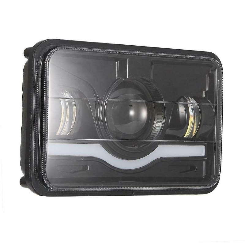 1PCS LED Headlights Hi/Lo Beam with DRL Square Work Lights Roof Light for /Off-Road/ATV/Truck, HL06-