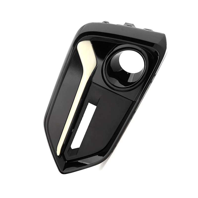 1pcs Left Front Bumper Fog Light Cover Trim Headlights Covers Hole for Type R 2017-2021
