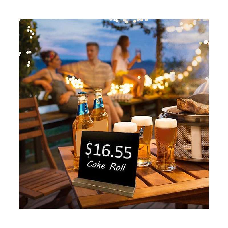 1Pcs Mini Blackboard Supports Dining Table, Birthday, Wedding and Christmas Celebration