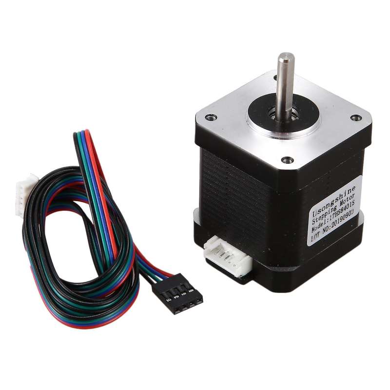 1Pcs Nema 17 Stepper Motor 48Mm Nema17 Motor 42Bygh 2A 4-Lead ( 17Hs8401 ) Motor 1M Cable for 3D Pr