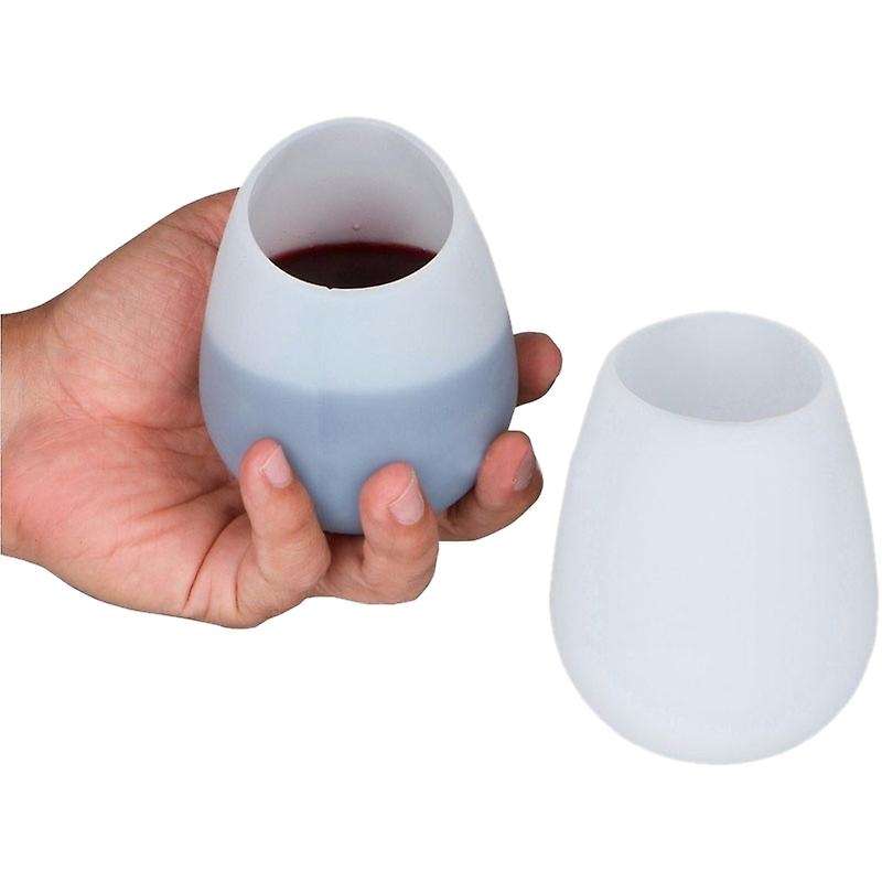 1Pcs Outdoor Camping Silicone Glass Camping Food Grade Silicone Water Cup Portable Wine Glass Sleeve