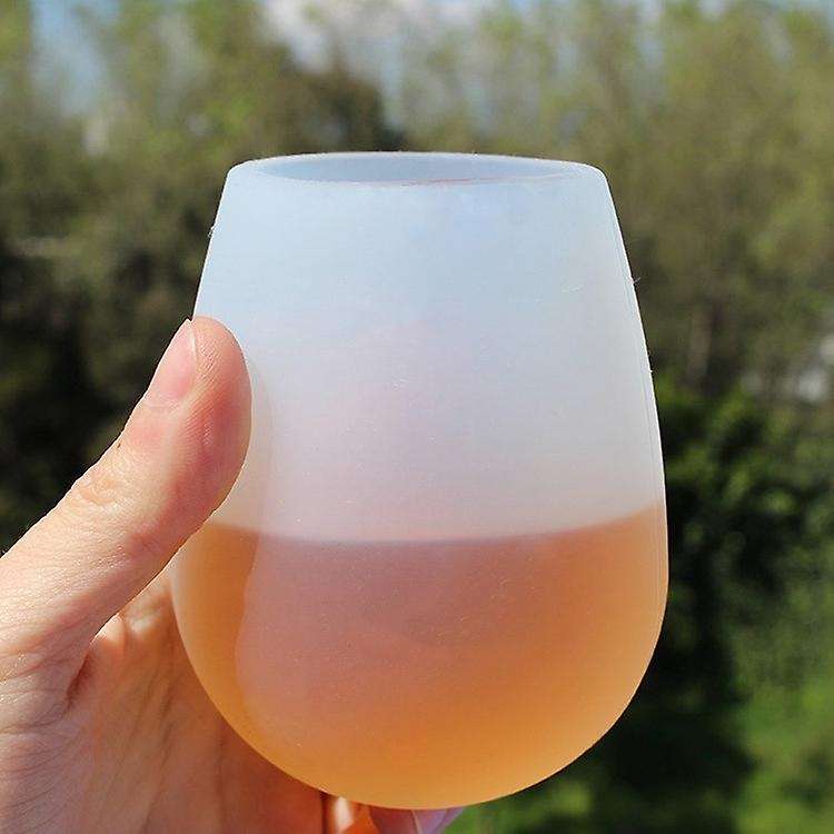 1Pcs Outdoor Camping Silicone Glass Camping Food Grade Silicone Water Cup Portable Wine Glass Sleeve
