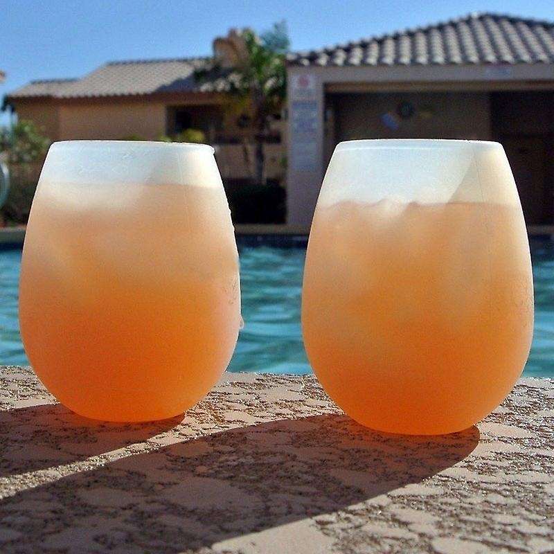 1Pcs Outdoor Camping Silicone Glass Camping Food Grade Silicone Water Cup Portable Wine Glass Sleeve