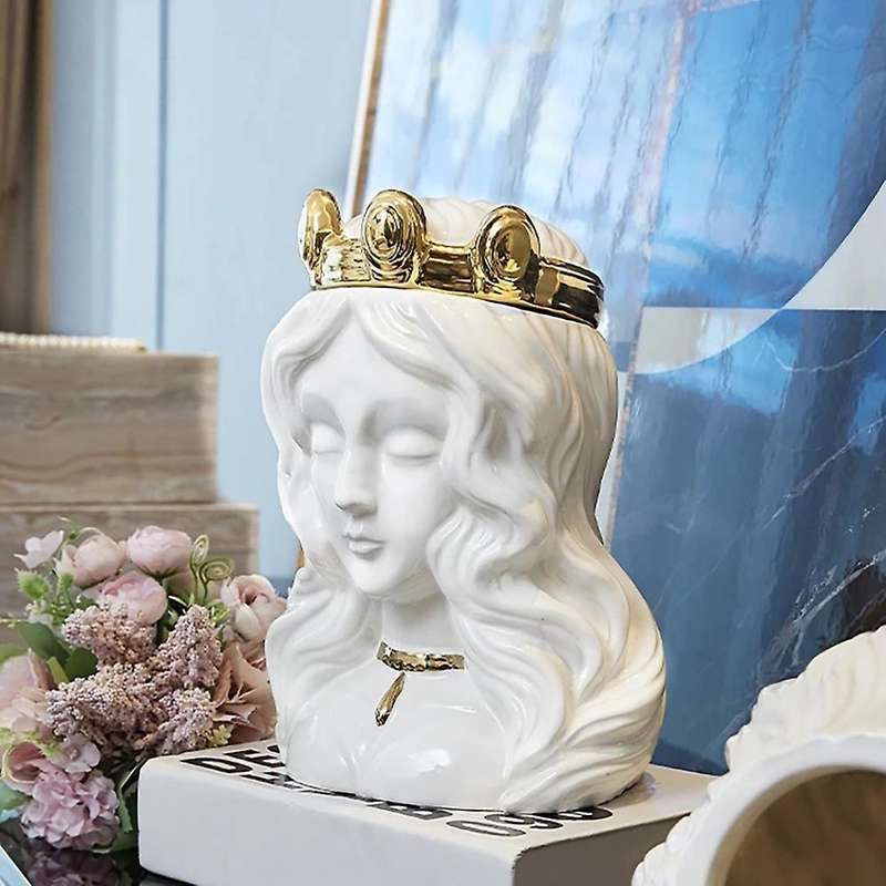 1Pcs Nordic Vase Modern Desktop Storage Tank Home Decorations Gift Vase B