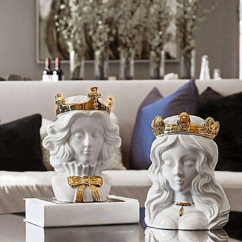1Pcs Nordic Vase Modern Desktop Storage Tank Home Decorations Gift Vase B