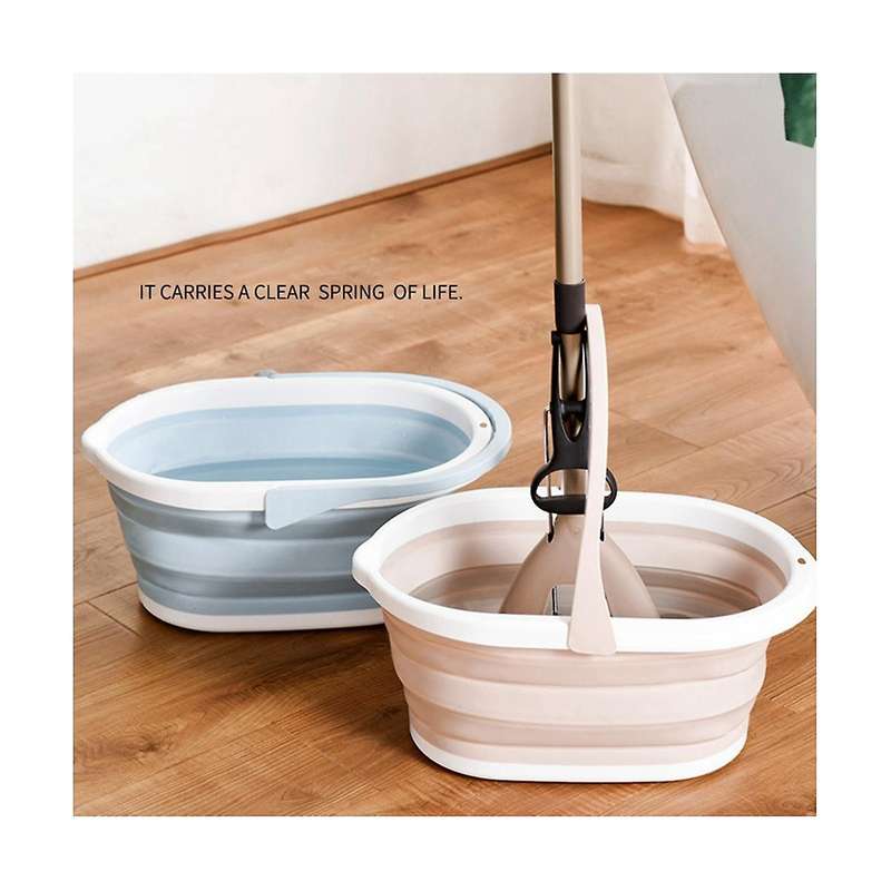 1pcs Pink Foldable Water Bucket, Outdoor Cleaning Plastic Bucket, Clothing Storage Bucket, Debris So